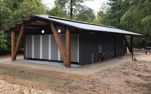 Arcon houtconstructies bv | Sanitaire units Staatsbosbeheer